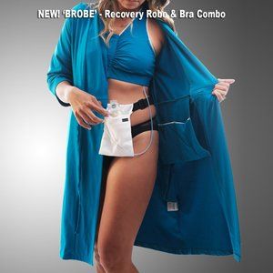 'BROBE' XL Breast Surgery Recovery Robe & Bra New!
